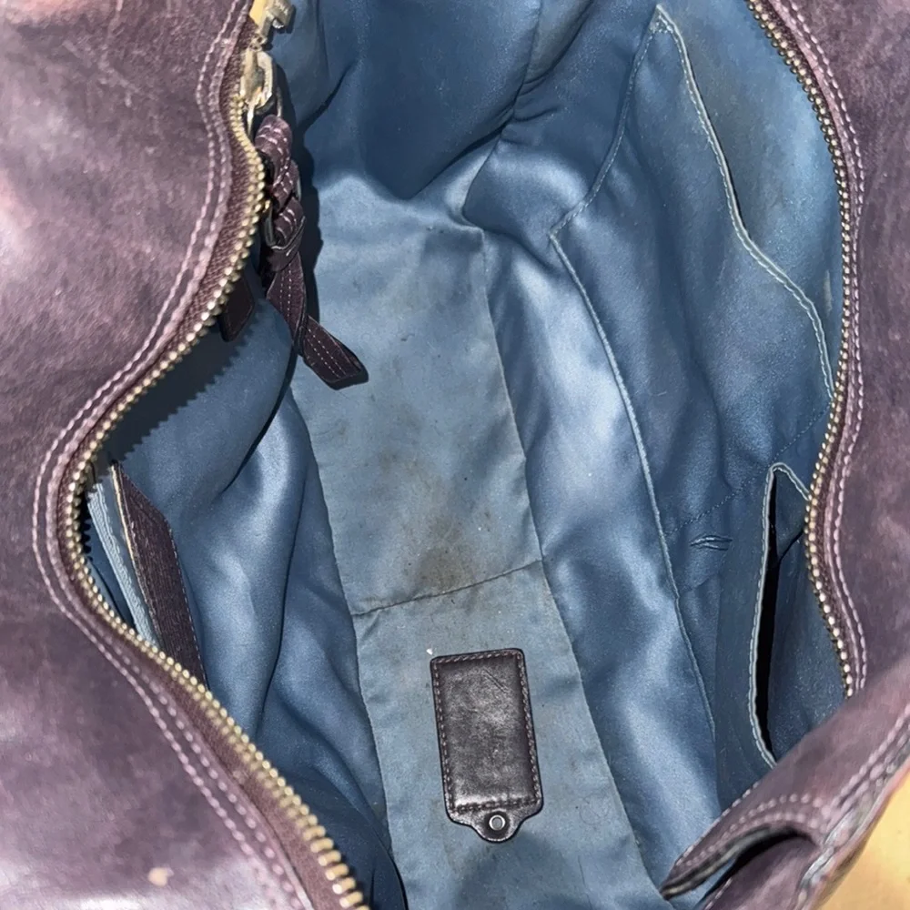 Authentic Coach Edie Shoulder Leather Bag - Picture 8 of 10